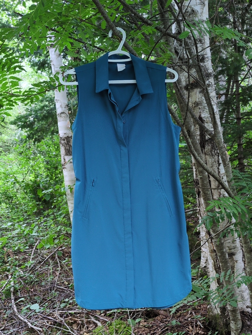 Lole Sleeveless Teal Shift Dress Top - Women